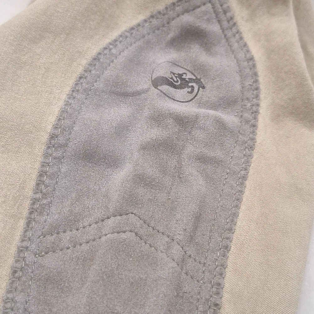Grand Prix Ladies Riding Pants size 30 L Knee Patch Equestrian Pant Tan AS IS - Picture 2 of 7